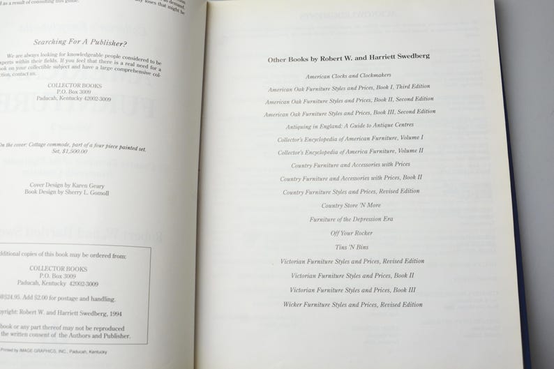 K&ouml;nnte beinhalten: Ein Buchcover mit dem Titel "Searching For A Publisher?" und einer Liste weiterer B&uuml;cher von Robert W. und Harriett Swedberg. Das Buchcover ist wei&szlig; mit schwarzem Text.