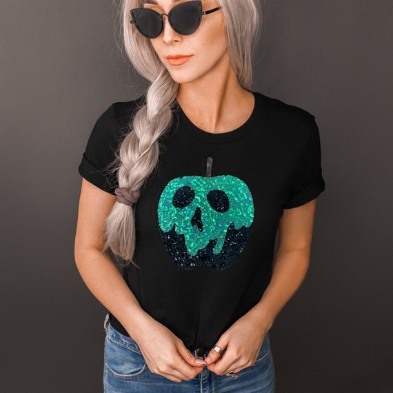 Sequin Halloween Tee Shirt Women 