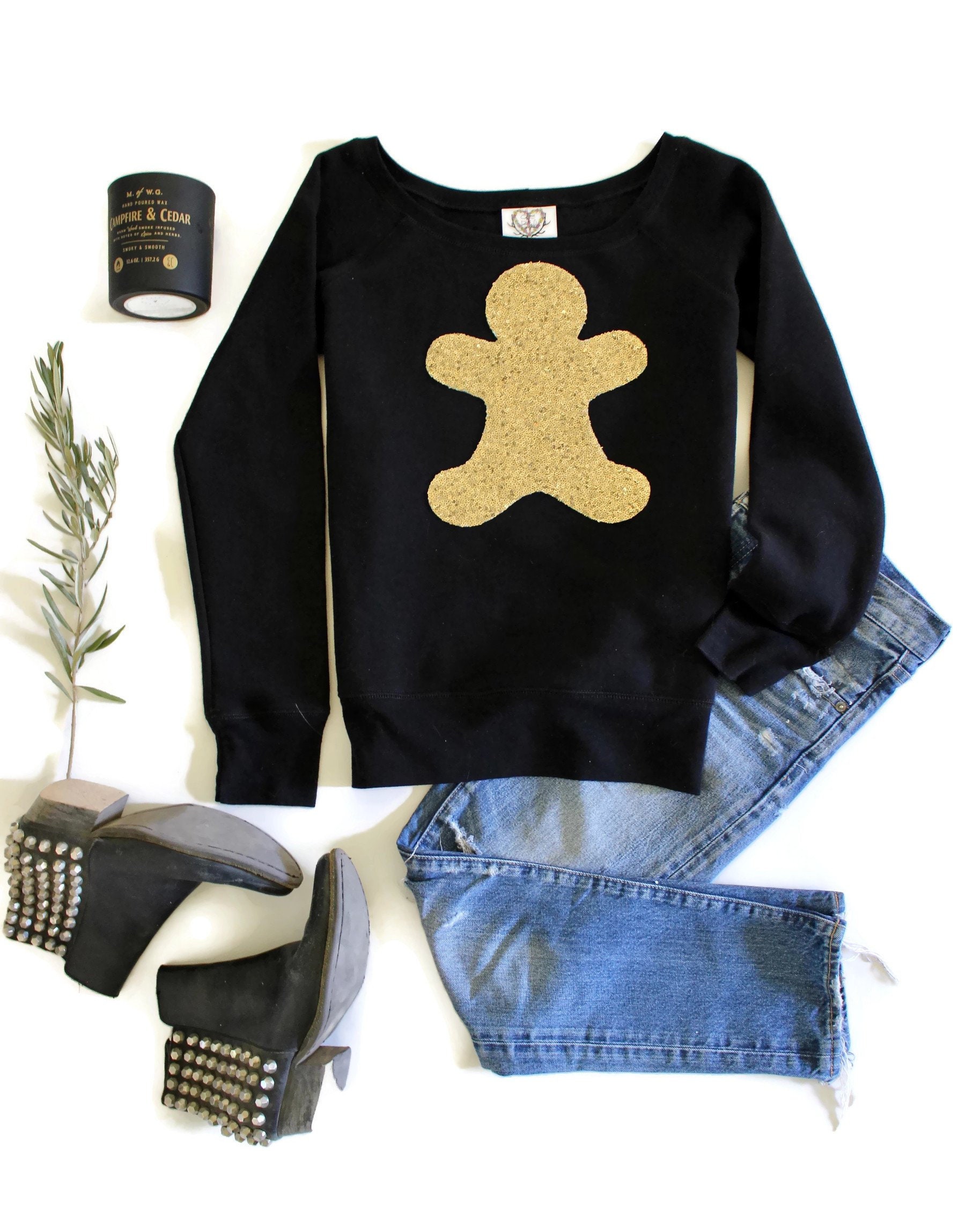 sequin ugly christmas sweaters
