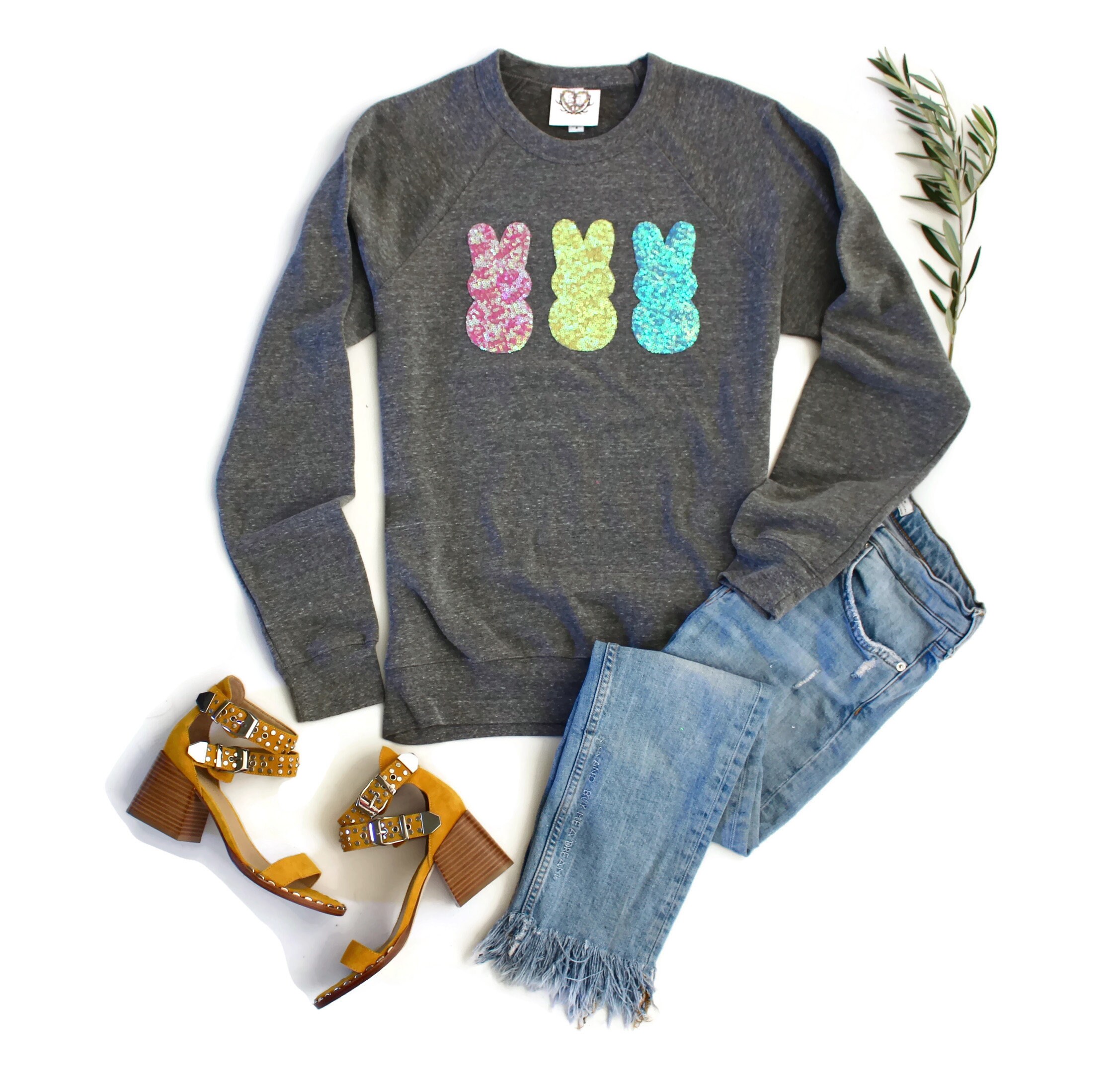 【YOURNUS】Glitter Washing Over Sweatshirt WASHED EFFECT GLITTER STAR SWEATSHIRT - Gray | ZARA United