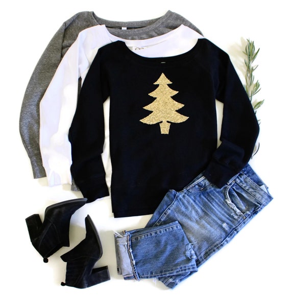 sparkly christmas tops womens