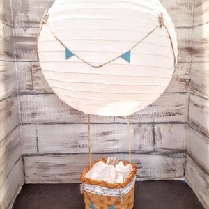 Hot Air Balloon Centerpiece Baby Shower, Birthday Party , Bridal shower, Wedding Centerpiece Night Light