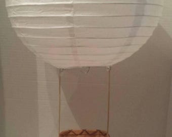 DIY Hot Air Balloon Centerpiece: Lantern & Basket with LED Light