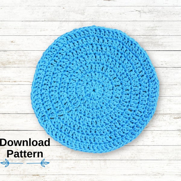 Easy Round Dishcloth Crochet Pattern