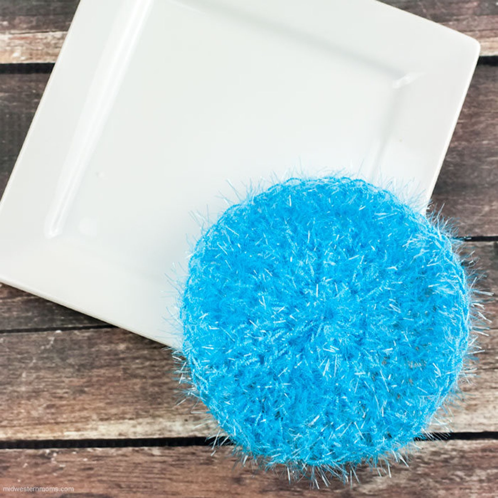 Simple Round Dish Scrubbie Pattern Dish Scrubby Pattern - Etsy