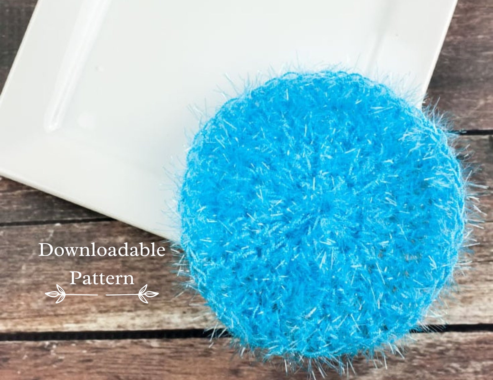 Simple Round Dish Scrubbie Pattern Dish Scrubby Pattern - Etsy