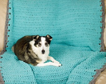 Manta de ganchillo para perro, funda de ganchillo para sofá