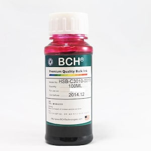 Premium Magenta Ink Refill – 100ml Dye Ink for Canon Inkjet Printers- BCH Refill Ink for MegaTank & Cartridge Systems