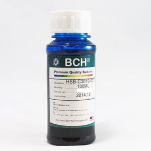 Premium Cyan Ink Refill – 100ml Dye Ink for Canon Inkjet Printers- BCH Refill Ink for MegaTank & Cartridge Systems