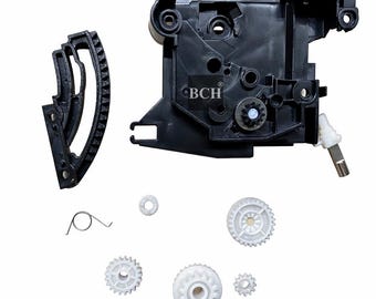 Kit de reparación de bisagras para escáner ET-8550: resorte de torsión, leva de bloqueo del amortiguador, eje de bloqueo del escáner, amortiguador ZB, cremallera del amortiguador y engranajes intermedios.