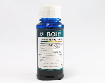 Premium Cyan Ink Refill – 100ml Bottle for All Inkjet Printers- BCH Dye Ink for Canon, Epson, HP, Brother