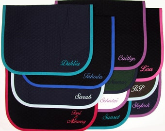 English Baby Saddle Pad - Pony Size 24"x36" - Custom Made with Personalized Embroidery by BobbiGee's