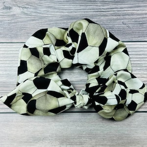 Soccer Scrunchies with Bow