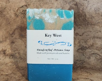 Soap, Key West Fragrance, Handmade, Aloe Vera, Olive Avocado Oil, Bar Soap, Bath and Beauty, Natural Soap, Florida Keys, Musk, Kaffir Lime