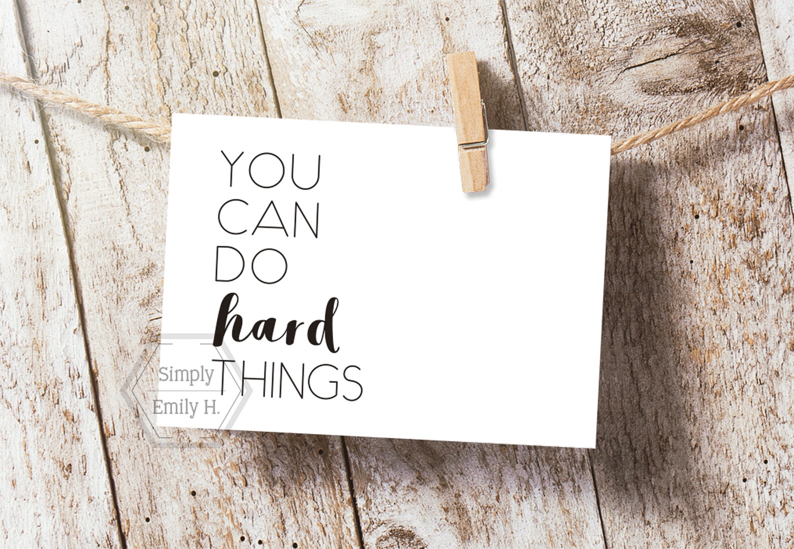 PRINTABLE You Can Do Hard Things 5x7 8x10 11x14 16x20 - Etsy