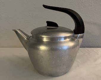 Art Deco Aluminum Tea Kettle