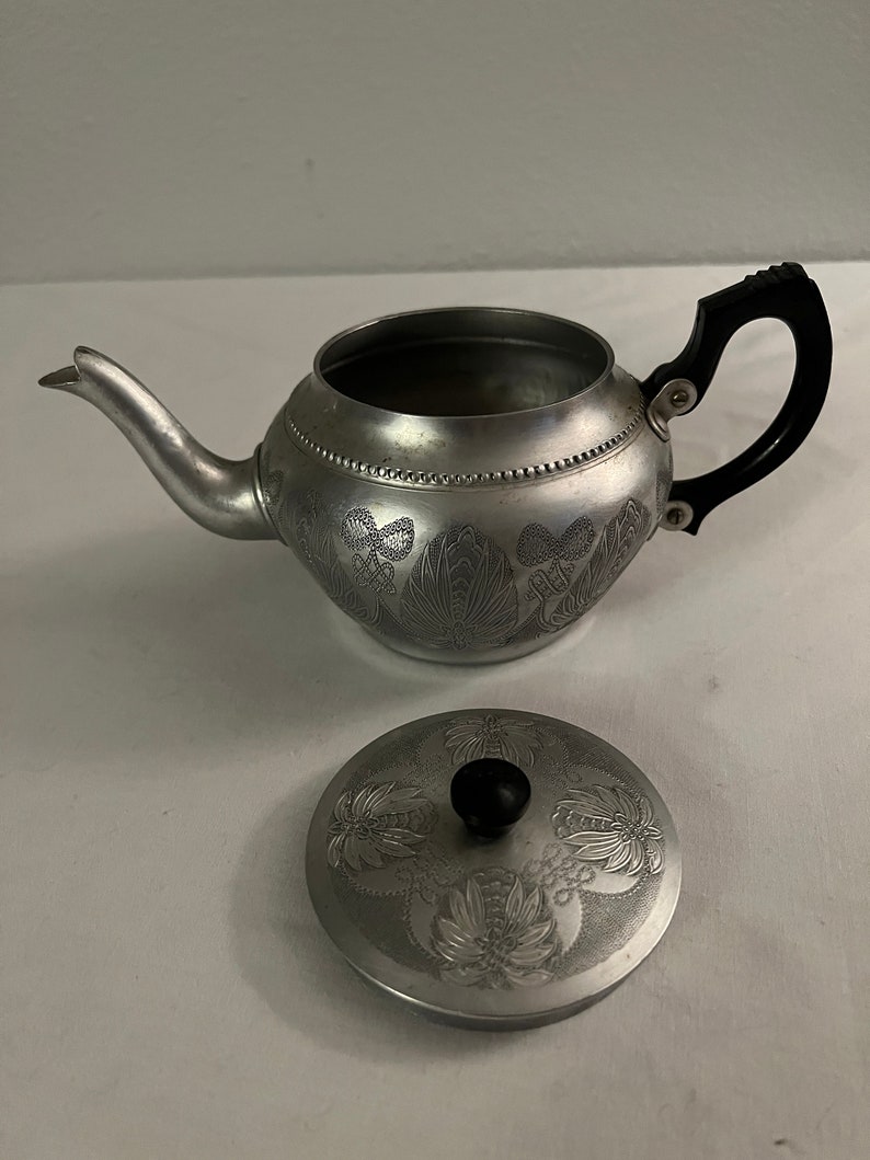 Vintage Aluminum Works Teapot Sona Ware, Stratford, England Etsy