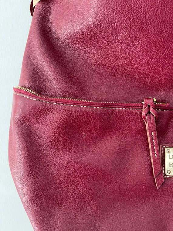 Vintage Dooney & Bourke dark burgundy handbag - image 5