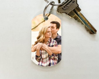 Photo keychain for boyfriend, Picture keychain, Personalized keychain, LDR gift, Gift for him, Custom keychain for husband