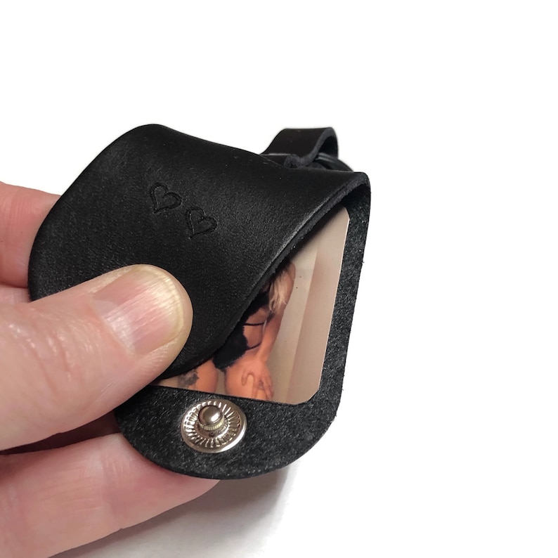 Photo gift Gift for boyfriend Genuine leather keychain Key chain Anniversary gift Boyfriend keychain Gift for him