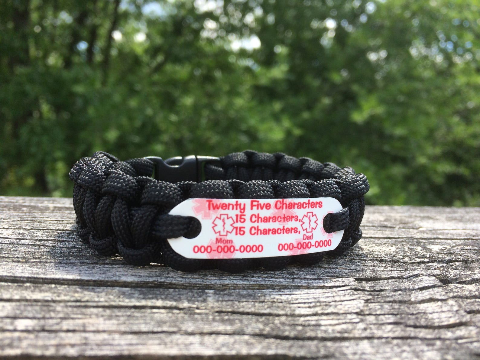 Custom allergy bracelet Waterproof medical alert bracelet Etsy