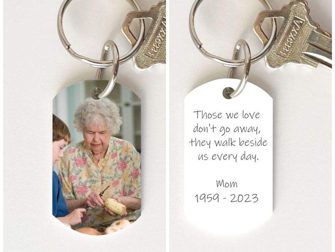 Memorial Keychain, Loss of Mom Keepsake Keychain, Remembrance Gift ...