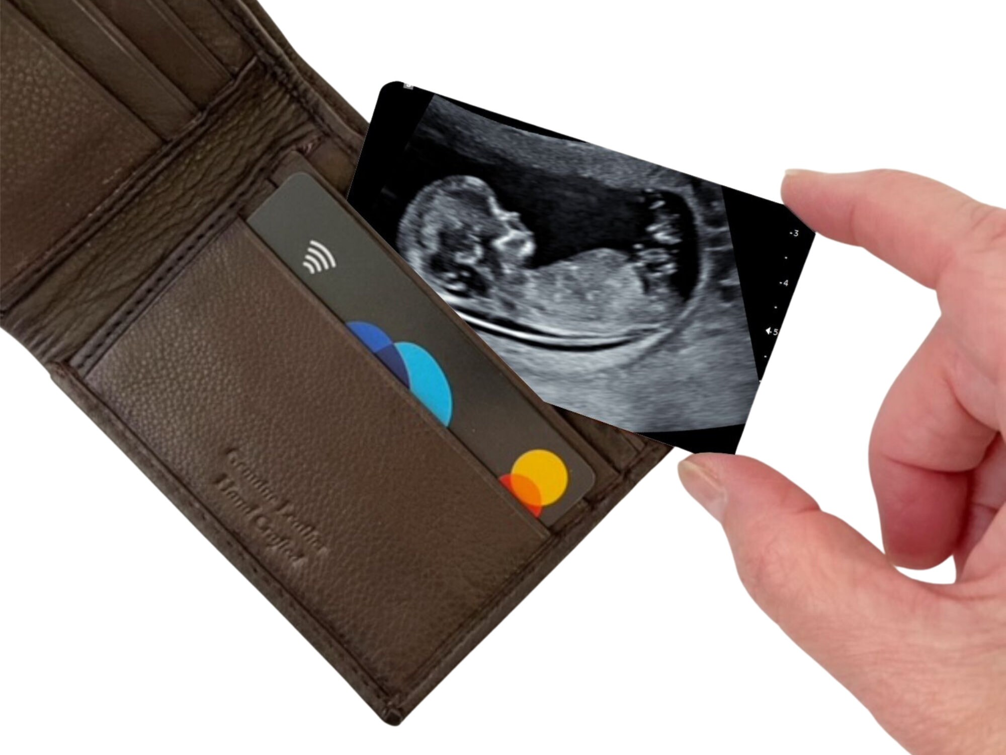 Personalized Sonogram Wallet Card - Father To Be Gift