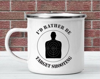 Target shooting mug, Gift for Dad, Gifts for Grandpa, Husband or Dad, Gift from Kids, Father's Day Gift Ideas, Camp mug for Dad