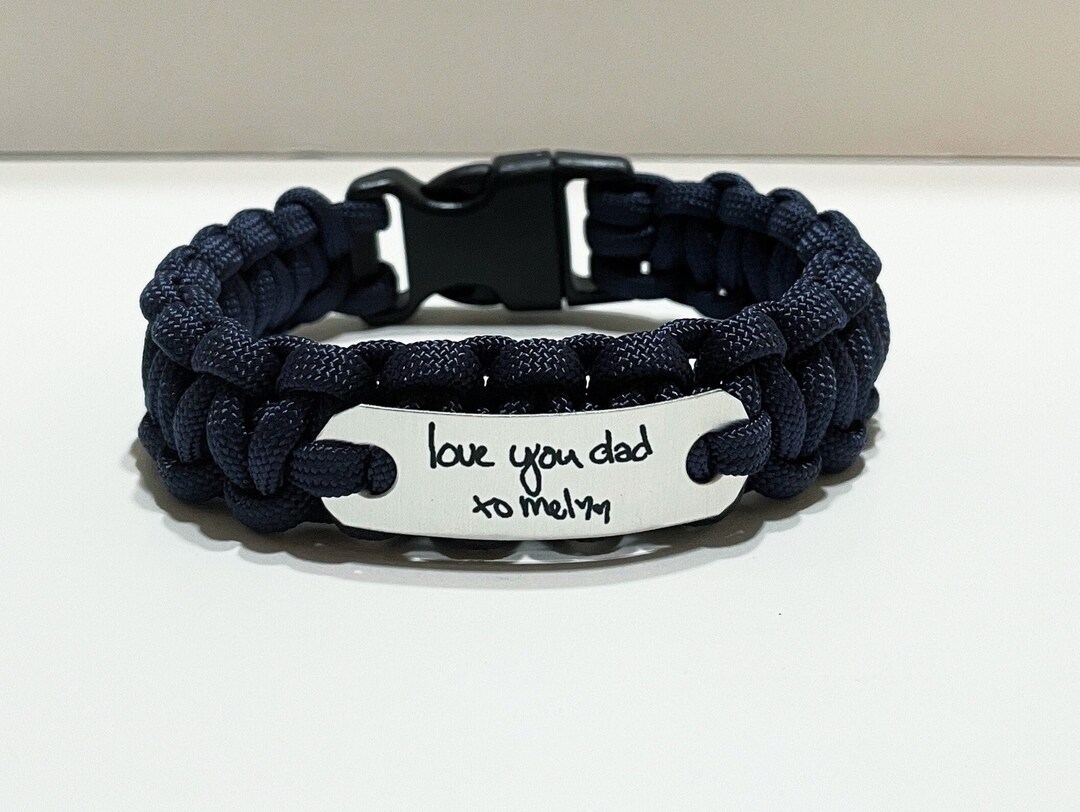 Personalized Handwriting Bracelet for Men Remembrance - Etsy
