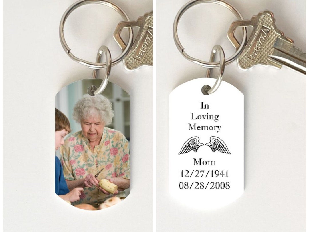 In Loving Memory Keychain, Memorial Keychain, Picture Keychain