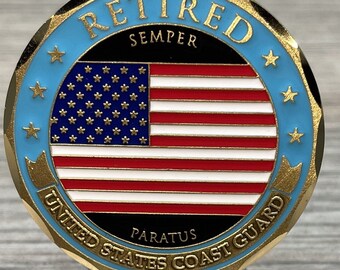 Retired - U.S. Coast Guard Challenge Coin