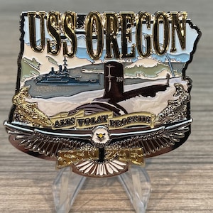 USS Oregon  SSN-793 Challenge Coin