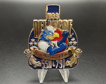 USS Delaware SSN-791 Challenge Coin