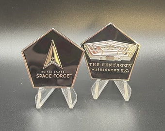 U.S. Space Force Pentagon Coin – PENTAGON SHAPE Challenge Coin