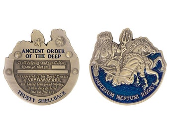Ancient Order of The Deep Shellback Challenge Coin