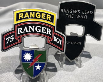 75th Ranger RGT Bottle Opener Rangers Lead The Way