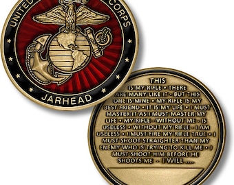 United States Marine Jarhead Challenge Coin