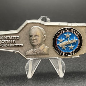 USS NIMITZ CVN - 68 Carrier Challenge Coin