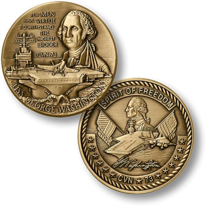 USS George Washington Challenge Coin image 1