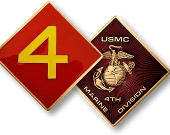 USMC 4th Marine Division Challenge Coin