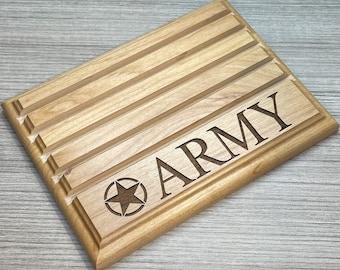 Etched Army Challenge Coin Display Holds up to 20 Coins