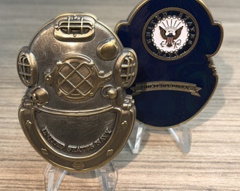 US Navy Diver Helmet Challenge Coin