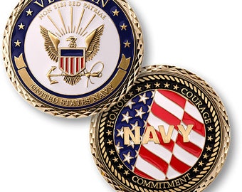 United States Navy VETERAN Challenge Coin