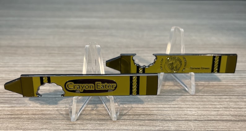 USMC Gyrene Green Crayon Eater Bottle Opener Challenge Coin image 4