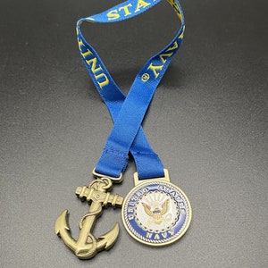 United States Navy Bookmark with 10 Inch Ribbon image 1