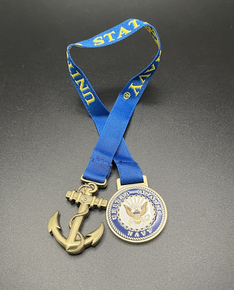 United States Navy Bookmark with 10 Inch Ribbon image 1