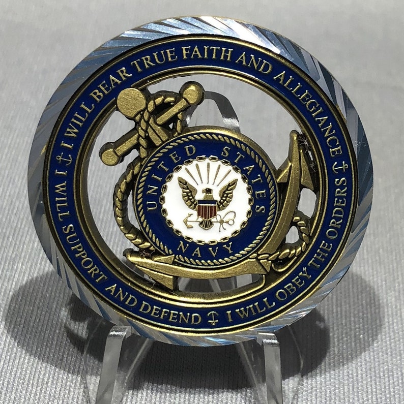 U.S. Navy Core Values Challenge Coin image 2