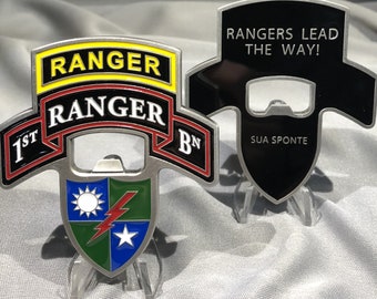 RANGER 1st Ranger Battalion Bottle Opener Rangers Lead The Way