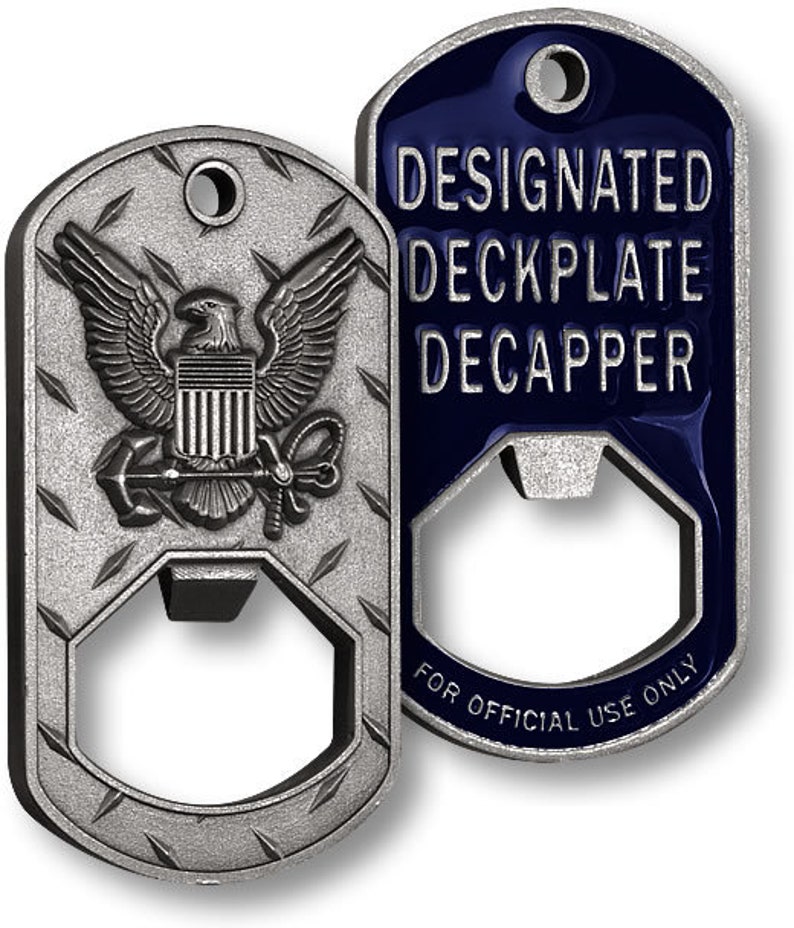 U.S. Navy Bottle Opener Challenge Coin image 1