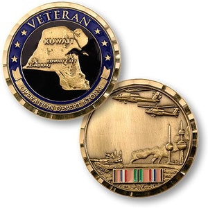 Operation Desert Storm Veteran  Challenge Coin